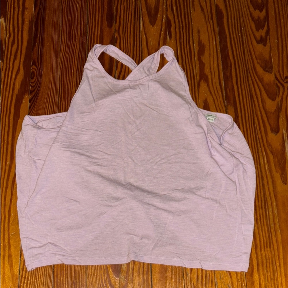 Lavender open back top